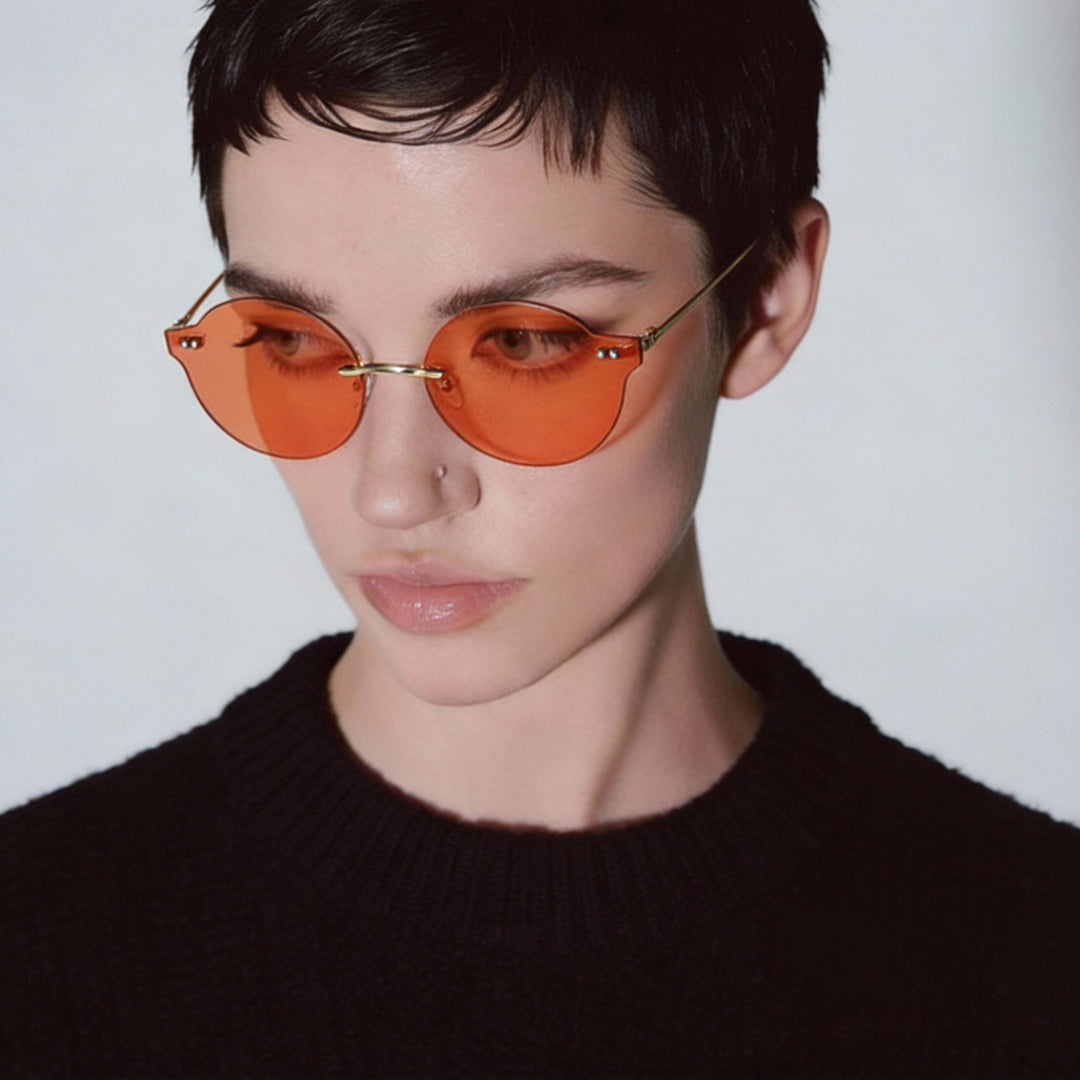 Dame solbrille i unikt, elegant design Skanto