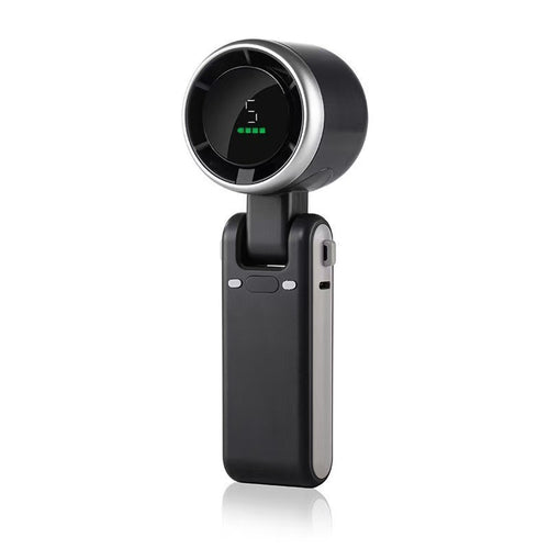 Unisex nan kompakt trådløs håndvifte med sammenleggbart hode og digital batteriindikator Skanto