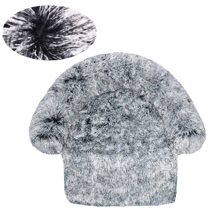 Fluffy Rund Sofa Hundeseng