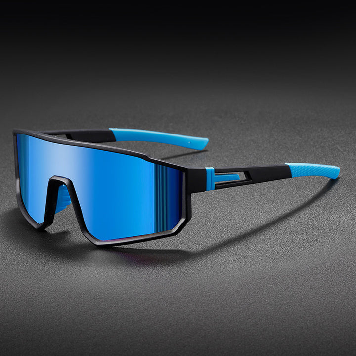 Unisex nan sporty Performance solbriller med stor enkeltlinse og rutsjefrie stenger Skanto