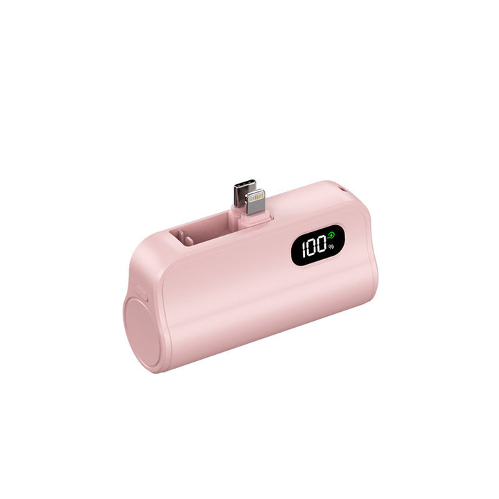 Bærbar powerbank med integrert ladeport og digital ladestasjon Skanto