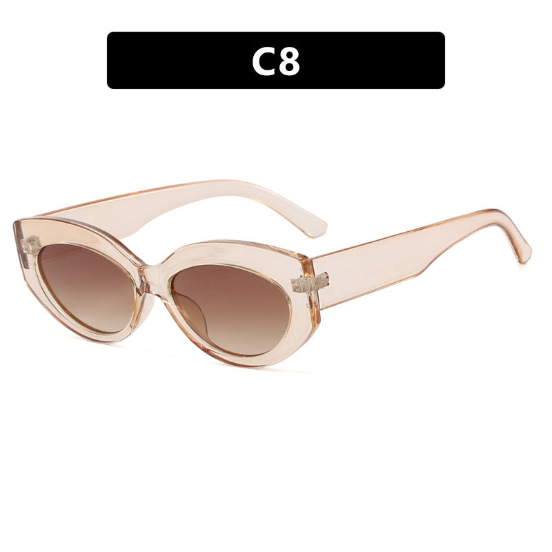 Dame Cat-Eye solbriller i stilfullt plastdesign Skanto