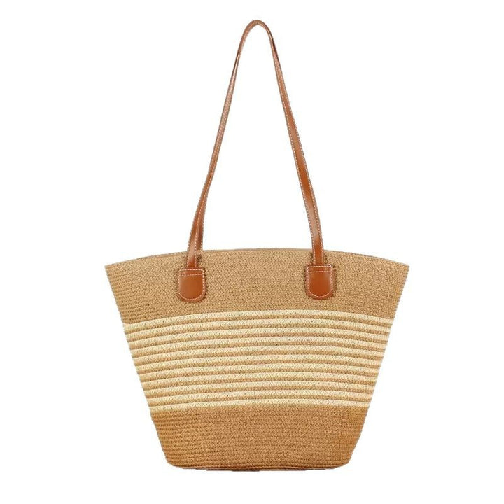 Strandveske med elegant flettet design Skanto