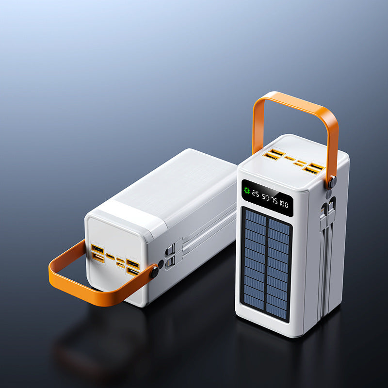 Bærbar solcelle-powerbank med multifunksjonell ladefunksjon og digital skjerm Skanto