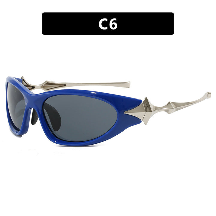 Women's futuristic sports sunglasses with ergonomic design Skanto