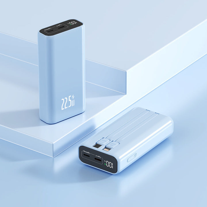 Powerbank med digital effektindikator og hurtiglading Skanto
