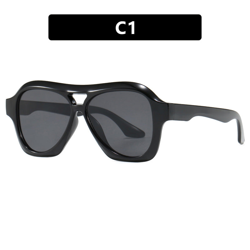 Women's fashion sunglasses in innovative design with wide frame Skanto