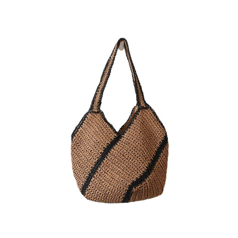 Braided beach bag with modern design Skanto