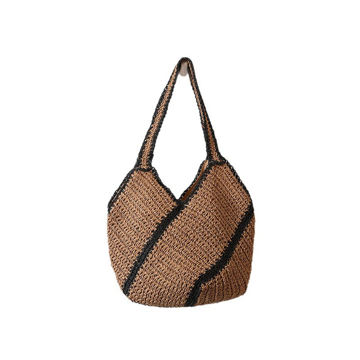 Braided beach bag with modern design Skanto