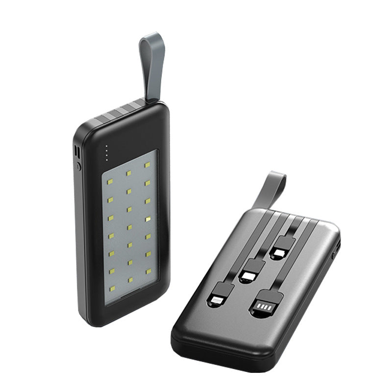 Bærbar Powerbank med Innebygd Led-Lys Skanto