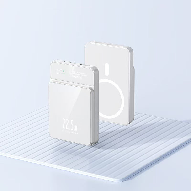 Bærbar hurtiglading powerbank med LCD-skjerm Skanto