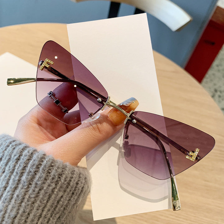 Damer Cat-Eye solbriller i moderne design med innovativ ramme Skanto