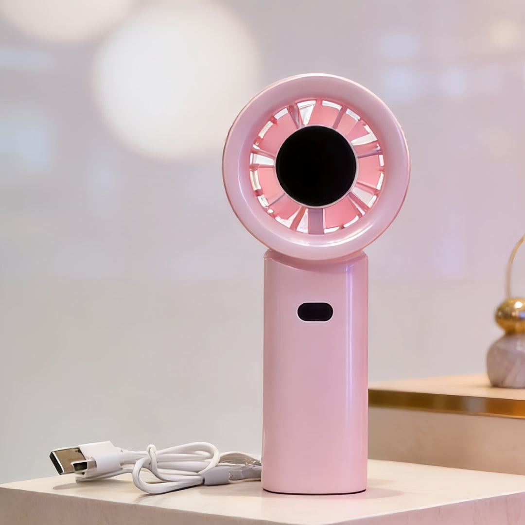 Dame bærbar mini-håndvifte med innovativt design Skanto