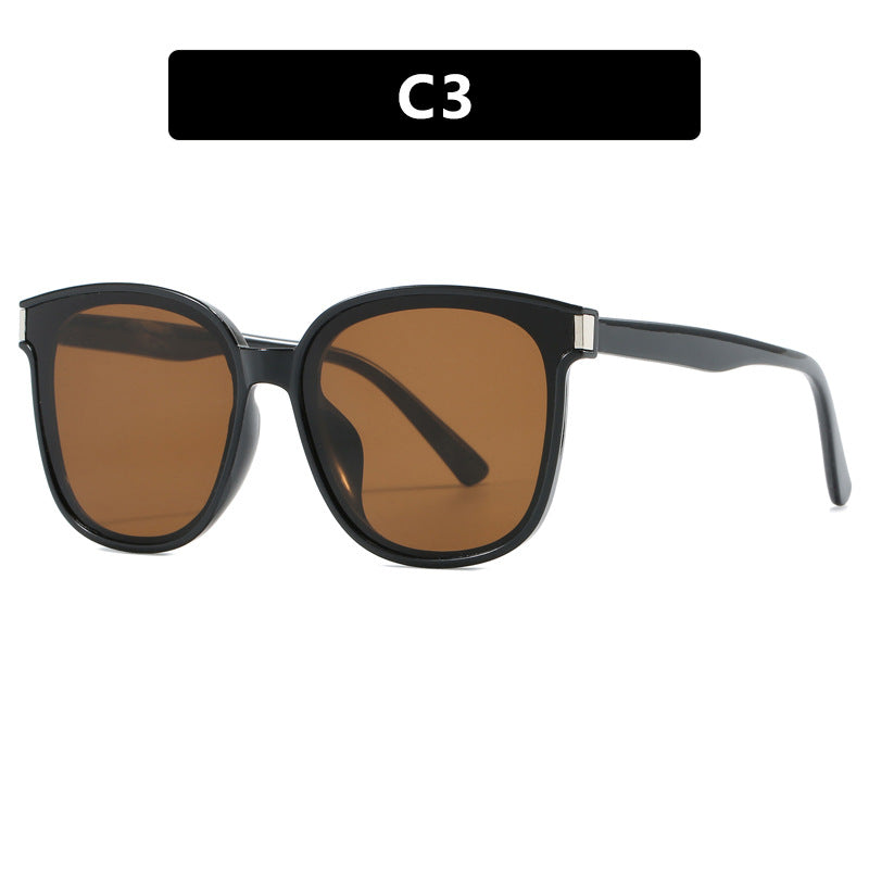 Women's fashionable sunglasses with high-quality, transparent plastic frame Skanto