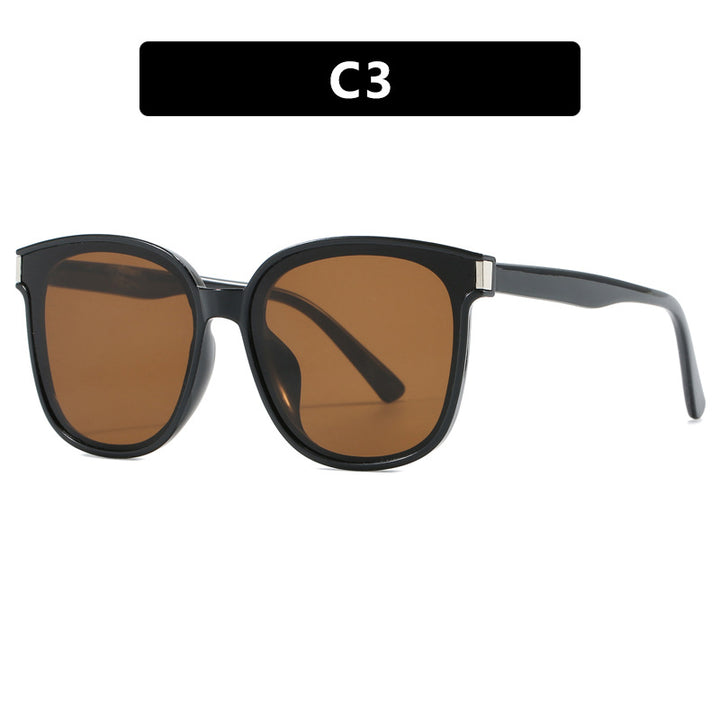 Women's fashionable sunglasses with high-quality, transparent plastic frame Skanto