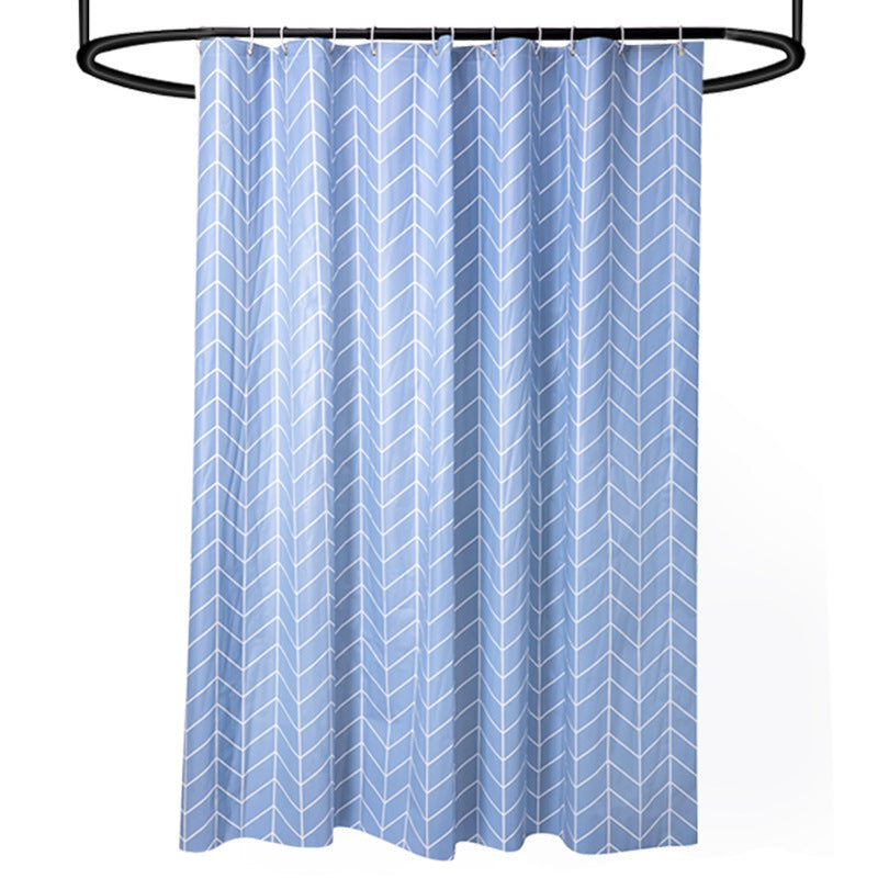 Moderne Chevron-mønster dusjforheng Skanto