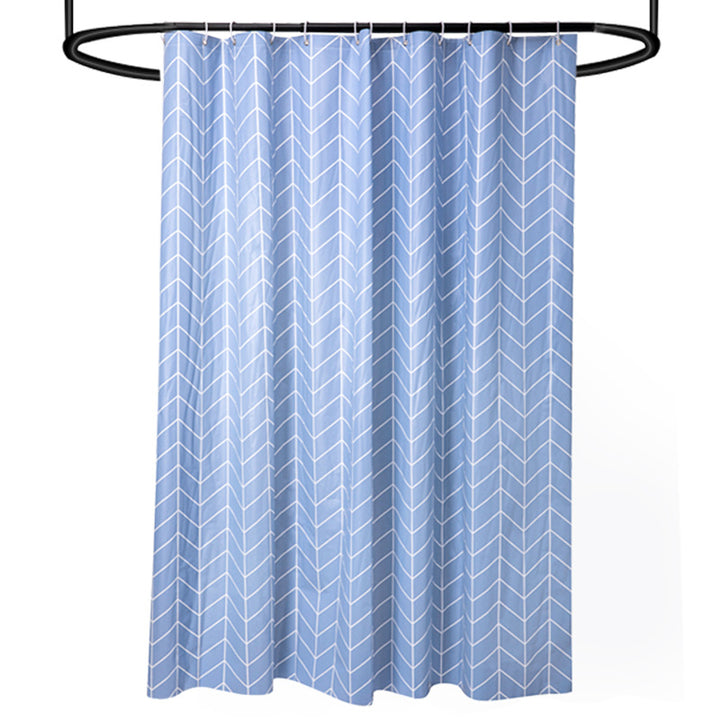 Moderne Chevron-mønster dusjforheng Skanto
