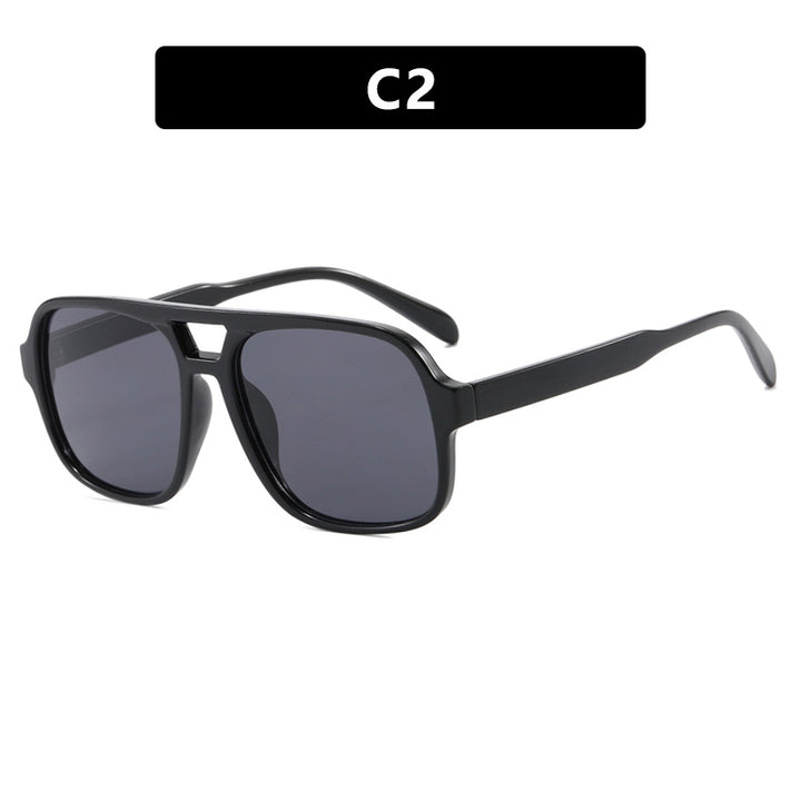 Women's modern square sunglasses with stylish transparent frame Skanto