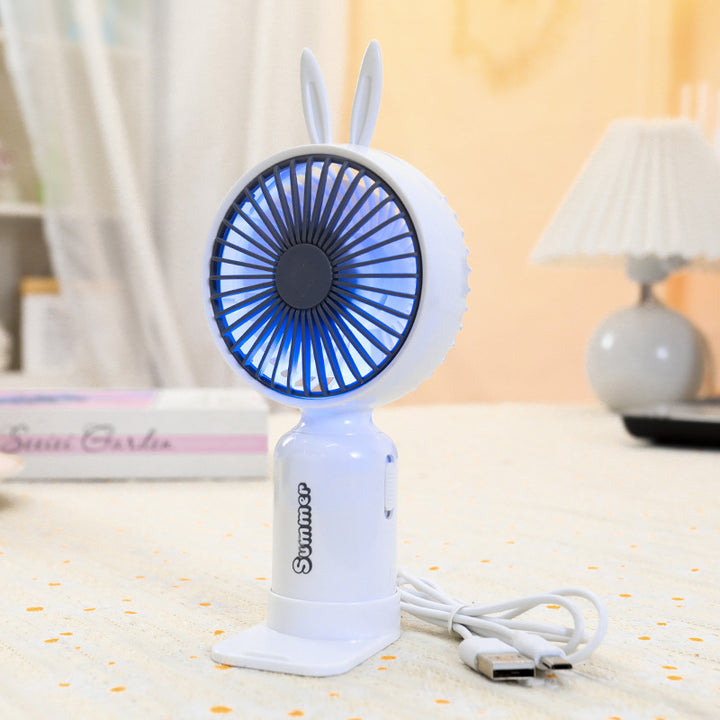 Bærbar Mini Usb Vifte med Søte Antenne Skanto