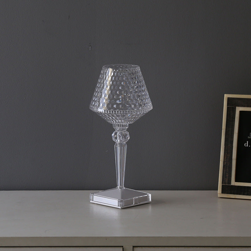 Liesbeth Crystal Lampe – Luksus Bordlampe med USB-ladefunksjon Skanto