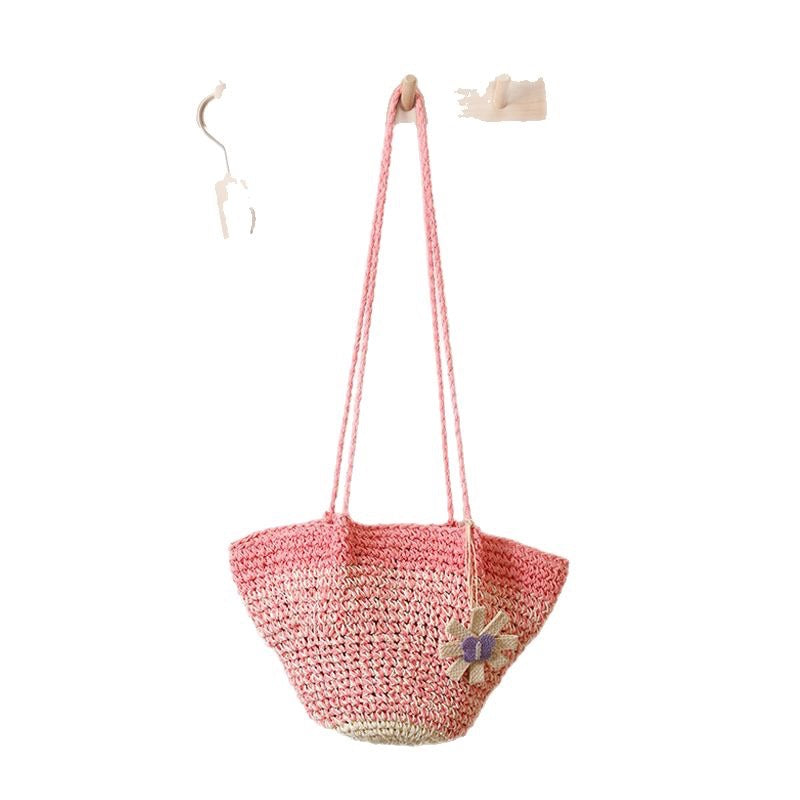 Modern Handmade Handbag with Flower Accent Skanto