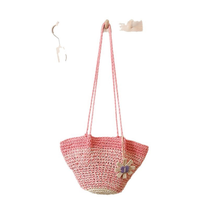 Modern Handmade Handbag with Flower Accent Skanto