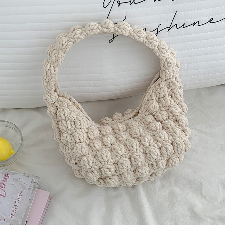 Handmade bag with textured design Skanto