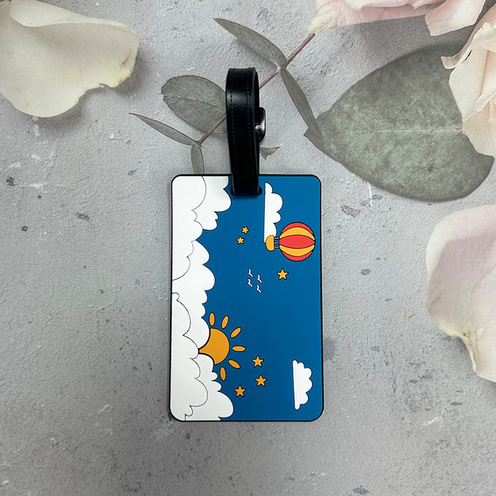 Leken sky-tema bagasjelapp Skanto
