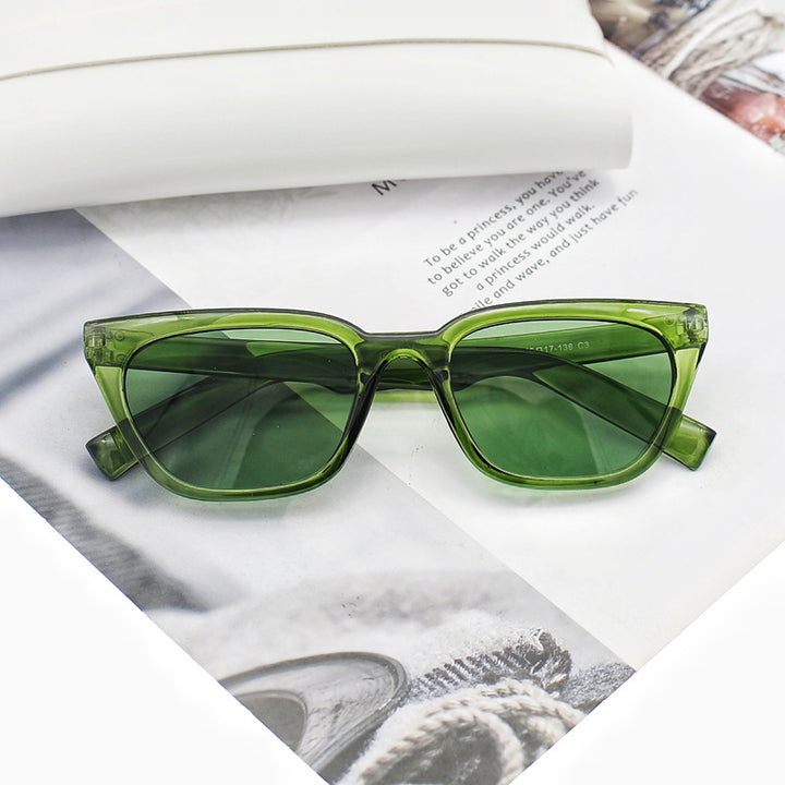 Damer geometrisk designer solbrille i moderne stil Skanto