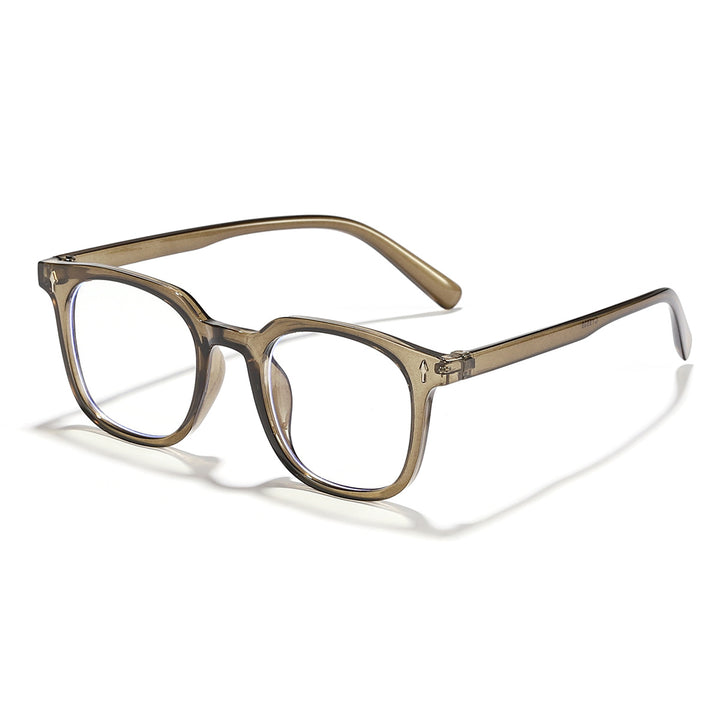 Damer fashionable solbriller med transparent ramme og UV-beskyttelse Skanto
