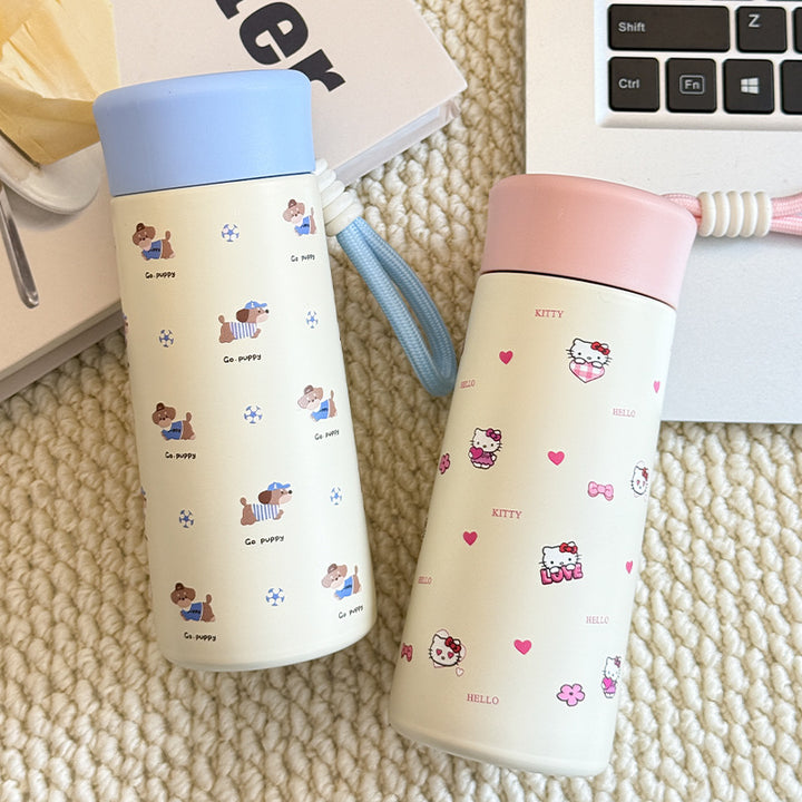 Damen Isoliertrinkflasche mit praktischem Trageband und verspieltem Design Skanto