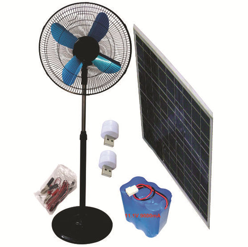 Unisex Solarbattery Drejeskivevifte fra Skanto