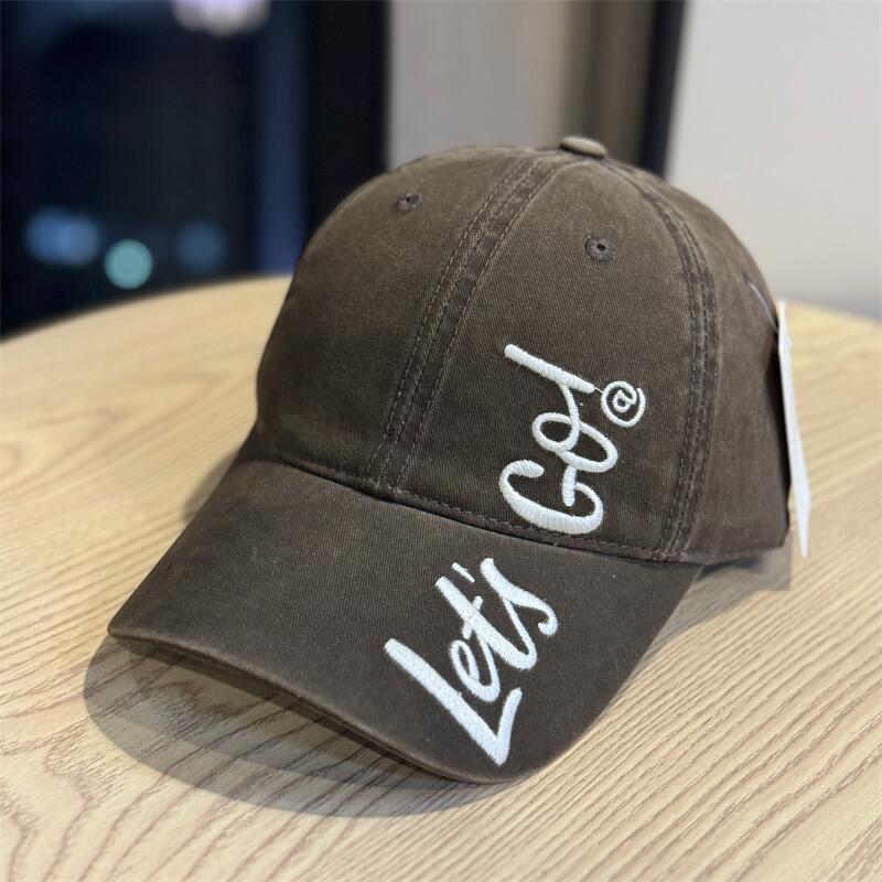 Kvinners brodert casual bomull baseball caps Skanto