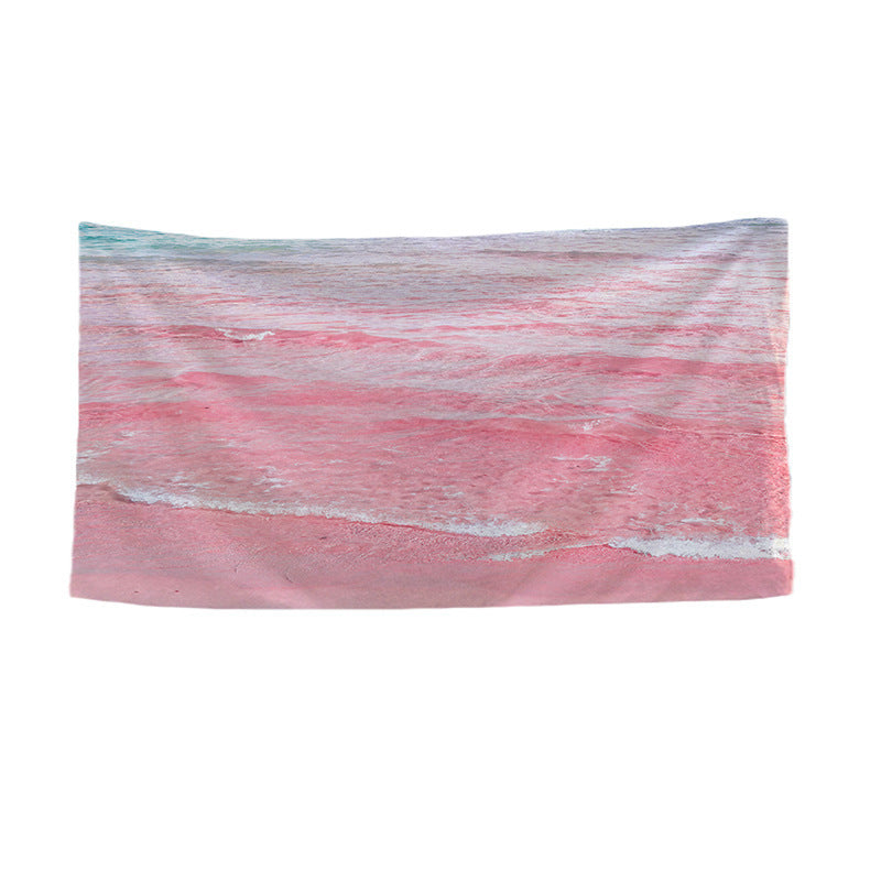 Women's beach towel with vibrant palm motif Skanto