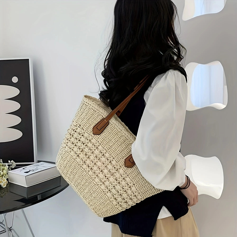 Elegant Flettet Tote Bag Skanto