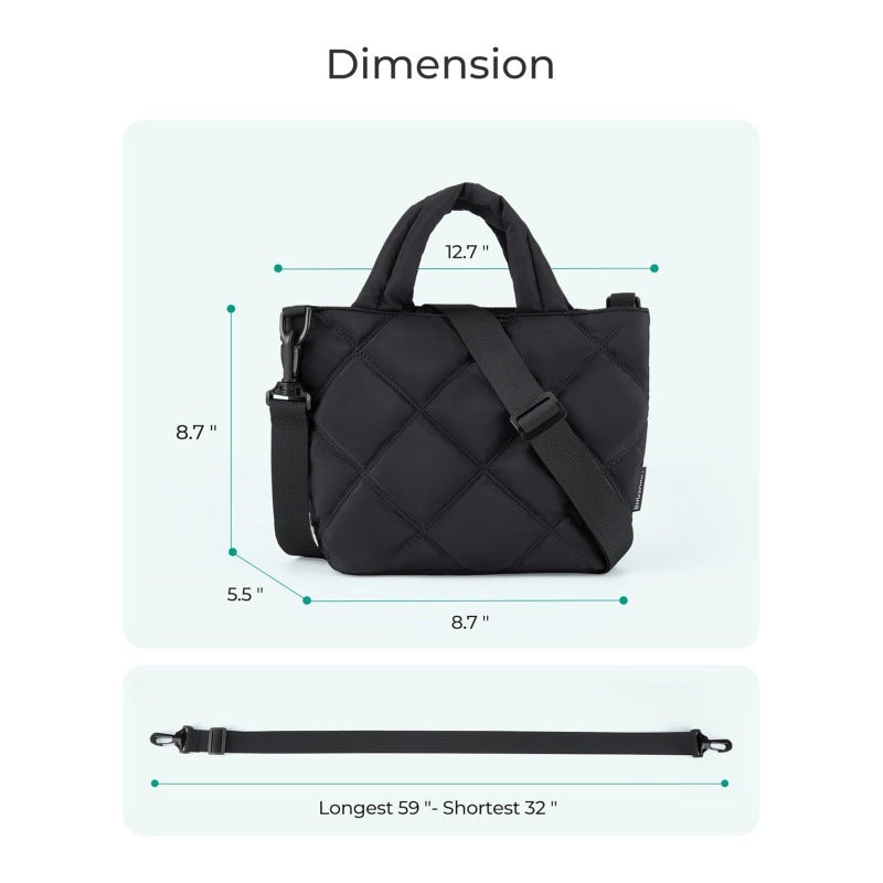 Elegant og stilfull skulderveske med polstret design Skanto