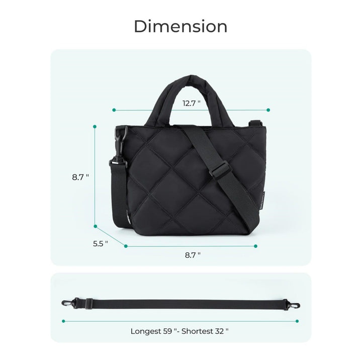 Elegant og stilfull skulderveske med polstret design Skanto