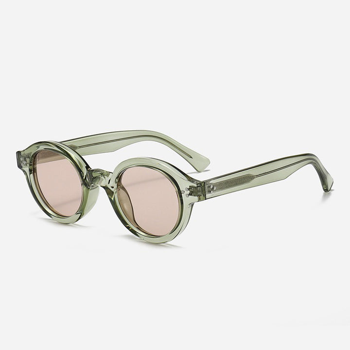 Damer Modisk Rund-solbrille med stilige detaljer Skanto