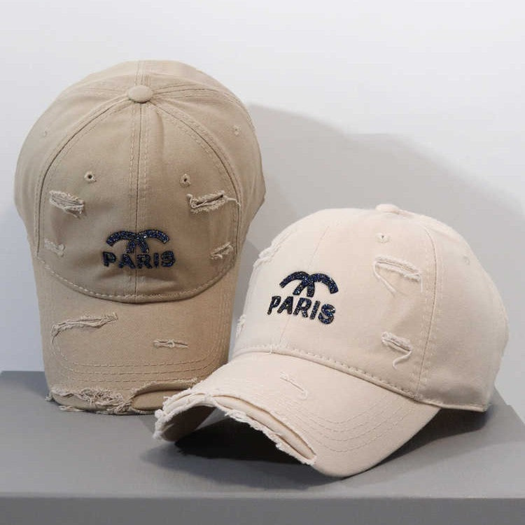 Kvinne Distressed Graphic Justerbar Baseball Cap Skanto