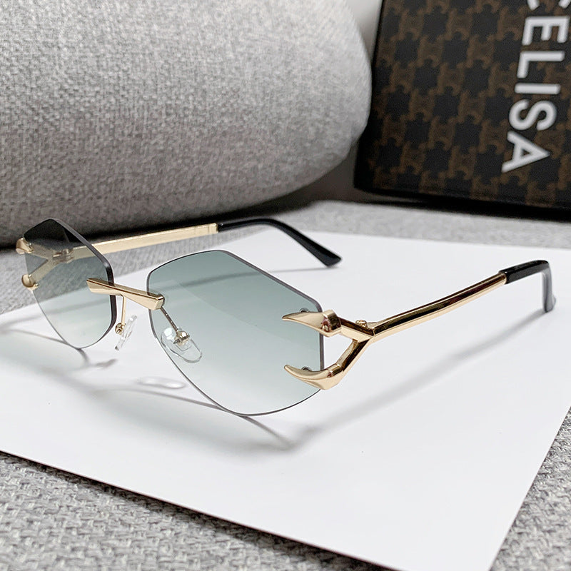 Dame geometrisk oversized solbrille Skanto