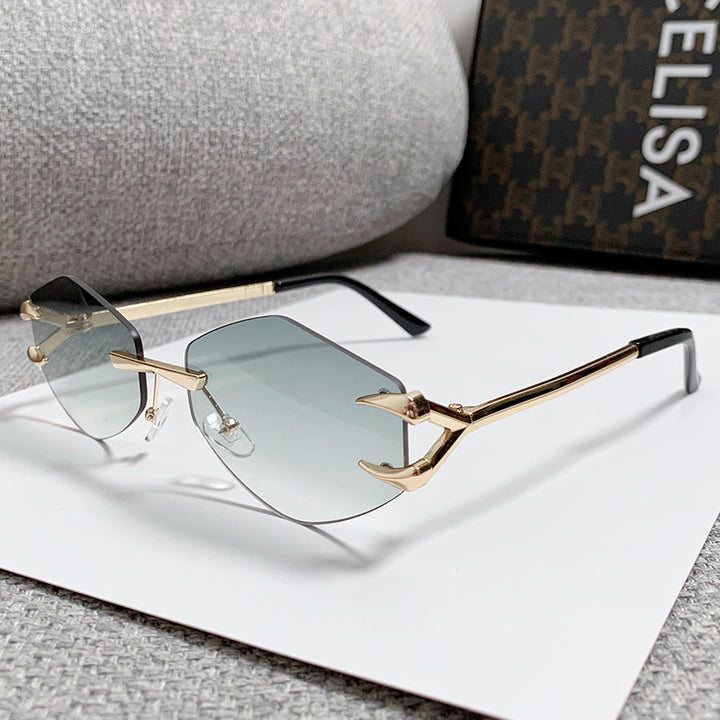 Dame geometrisk oversized solbrille Skanto