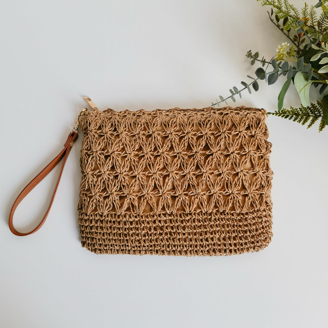 Håndlaget Makramee Clutch Skanto