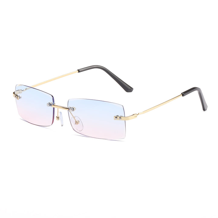 Dame moteriktig solbrille med elegant, filigranramme Skanto