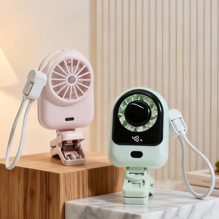 Bærbar Mini Vifte med Usb-tilkobling og Justerbar Hastighet Skanto