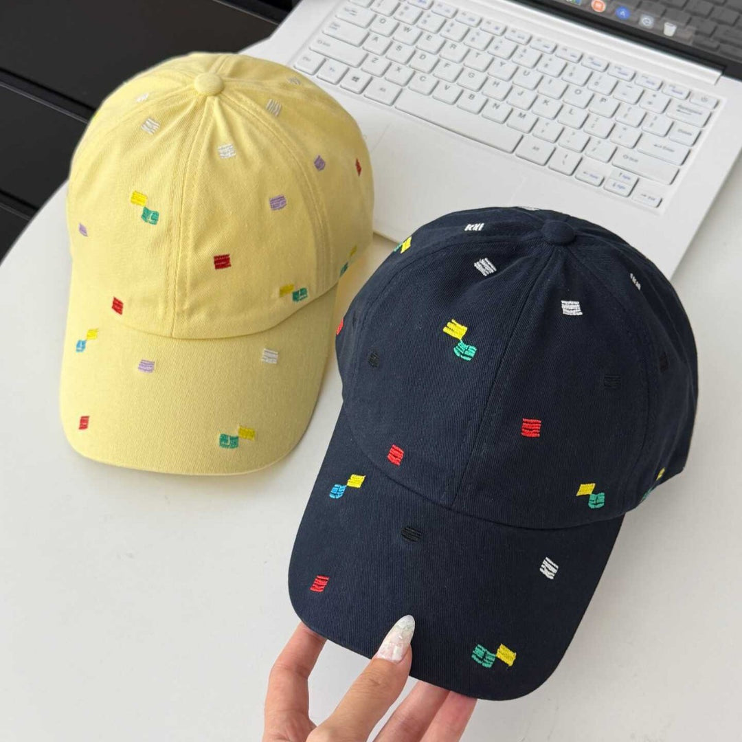 Kvinne Brodert Accent Justerbar Caps Skanto