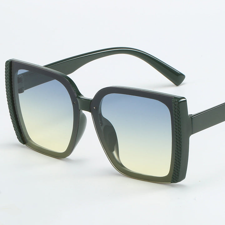 Dame oversized Designer-solbriller i moderne flettet design Skanto