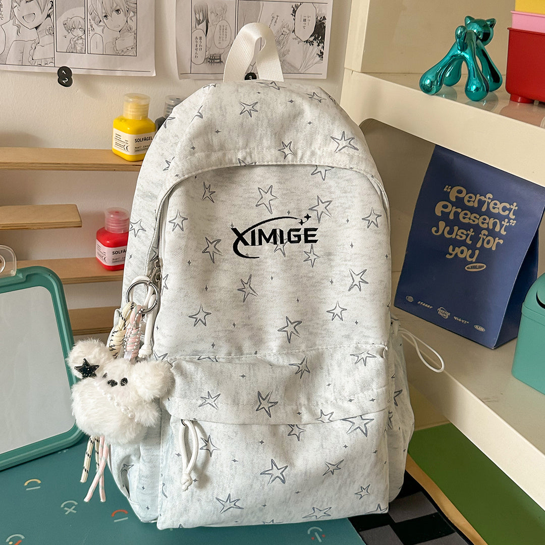 Stilig stjernesmykket skole ryggsekk