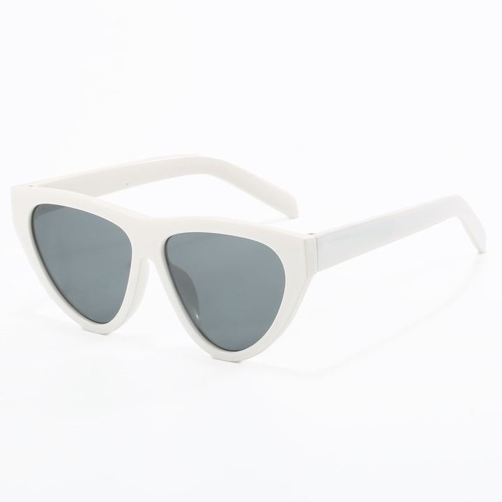 Dame futuristisk Cat-Eye solbrille med høykvalitets plastikkramme Skanto