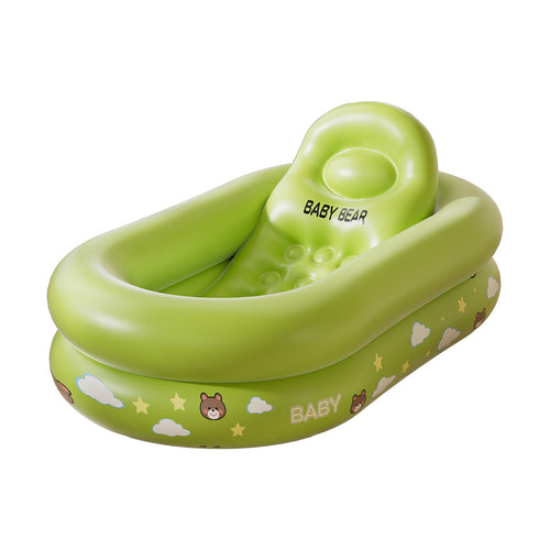 Kvinne oppblåsbar baby-badekar med ergonomisk design Skanto