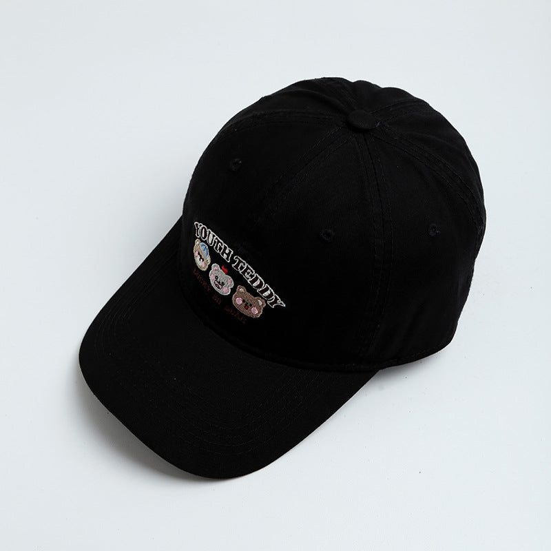 Kvinnenes Morsomme Broderte Teddy Bear Baseball Cap Skanto
